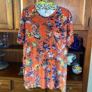 Velvet short sleeve tee